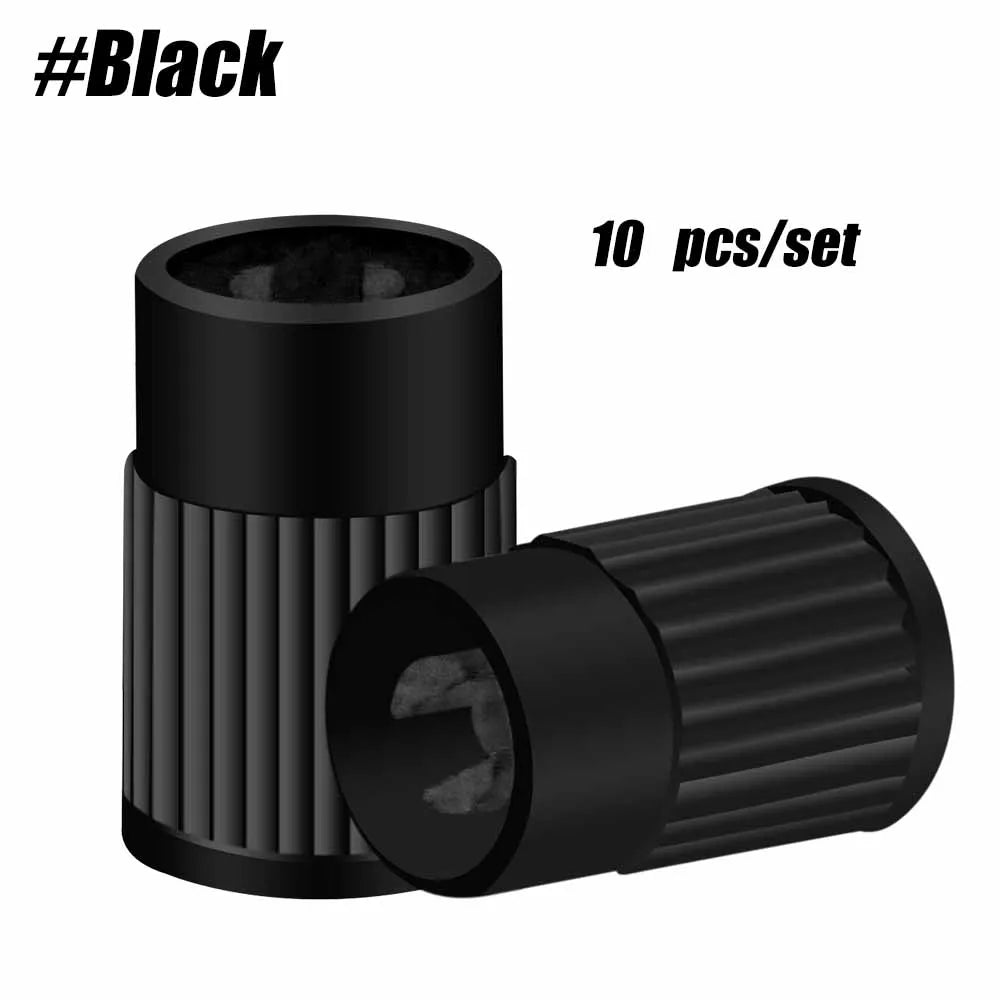 10pcs Plastic Tire Valve Caps | Universal Dust Covers for Cars Trucks Motorcycles S additional angle