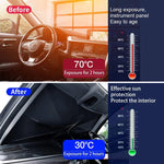 Car Windshield Sun Shade Umbrella with 360° Rotating Handle alternate view