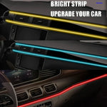 2/3/4/5M Car Interior RGB LED Light Strip USB Fiber Optic Atmosphere Lamp
