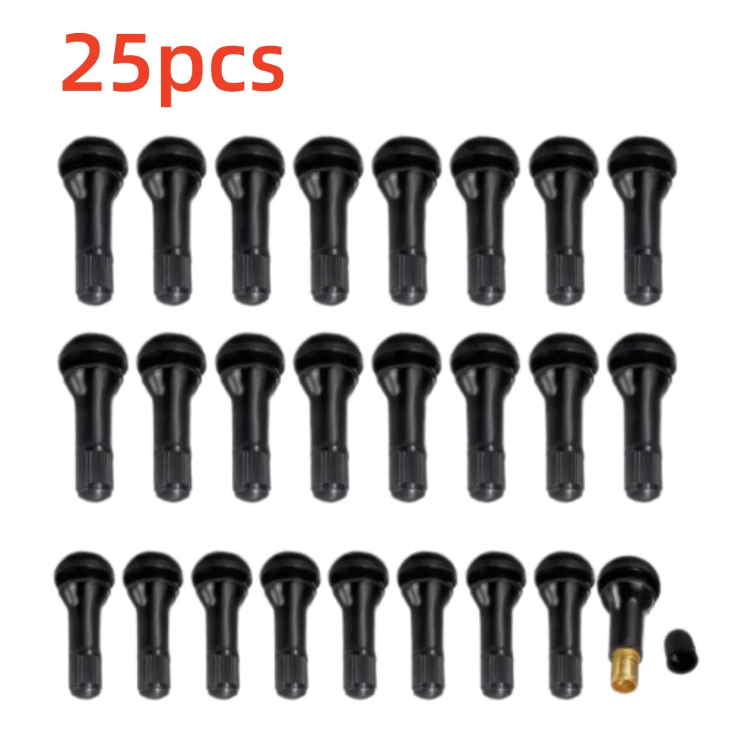 TR413 Tire Air Nozzle Valve Stem Set | 10 or 25 Pack Rubber Snap-in Car Accessories alternate view