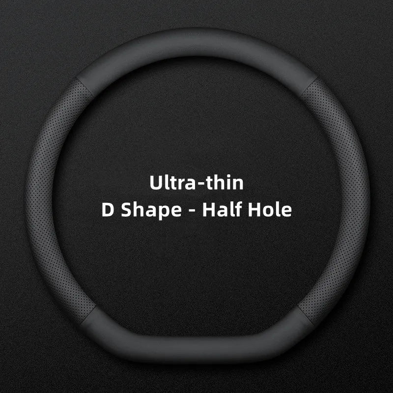 Ultra-Thin Steering Wheel Cover 37-38cm Breathable lifestyle view