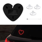 1pc Solar Powered Car Neon Light Striped Heart Lamp Led Ambient Light Wireless Suctio lifestyle view