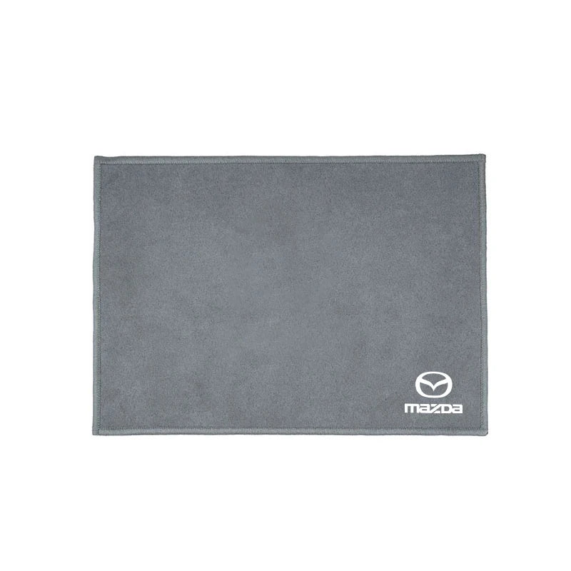 Car Microfiber Cleaning Towel | Soft Suede Drying Cloth for Mazda Models close-up view