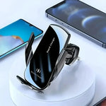 Car Wireless Charger Air Vent Phone Holder Mount | 15W Fast Charging Car Mount for additional angle