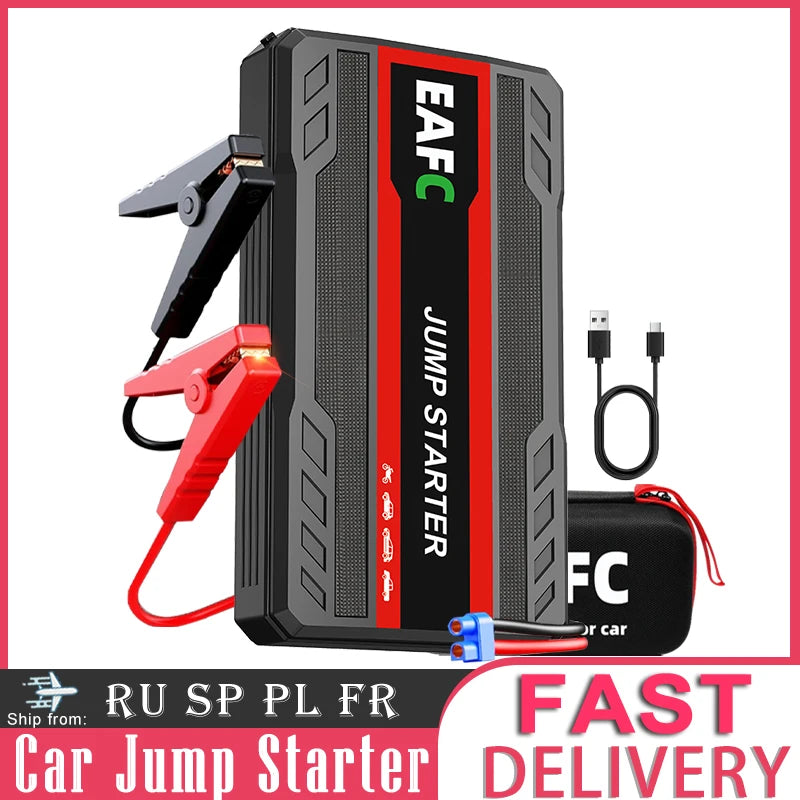 2000/1000/600A Car Jump Starter Starting Device Jumpstarter Auto Buster Emergency Starting 12V Car Battery JumpStart Power Bank