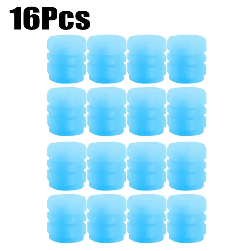 Luminous Valve Caps Fluorescent Night Car Tire Valve Caps Motorcycle Bike Glowing D additional angle