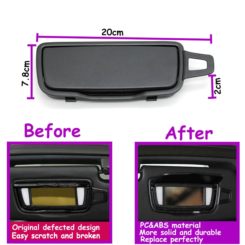 GT3 981 982 911 991 991 992 Car Front Left Right Sun Visor Vanity Mirror Cover For Porsche Boxster Cayman Carrera Traga