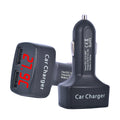 3.1A Dual Usb Lcd Display 4 In 1 Car Charger Quick Charge with Temperature/voltage/current Meter Tester Adapter Digital Display