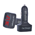 3.1A Dual USB LCD Display 4 in 1 Car Charger | Quick Charge with Temperature, Voltage alternate view