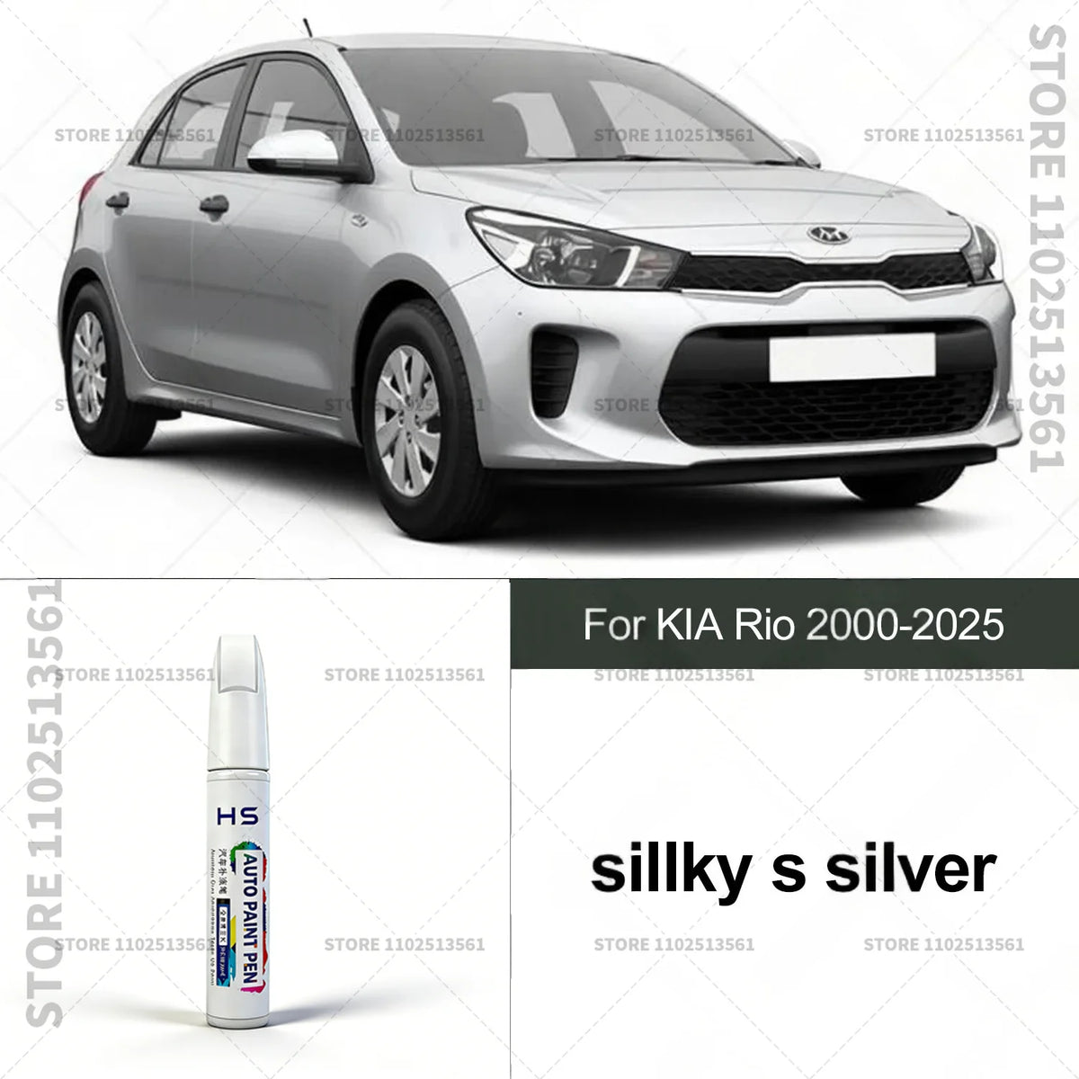 Touch Up Paint Pen for Car Scratch Repair Quick Dry Auto Paint Brush for Minor Paint D close-up view