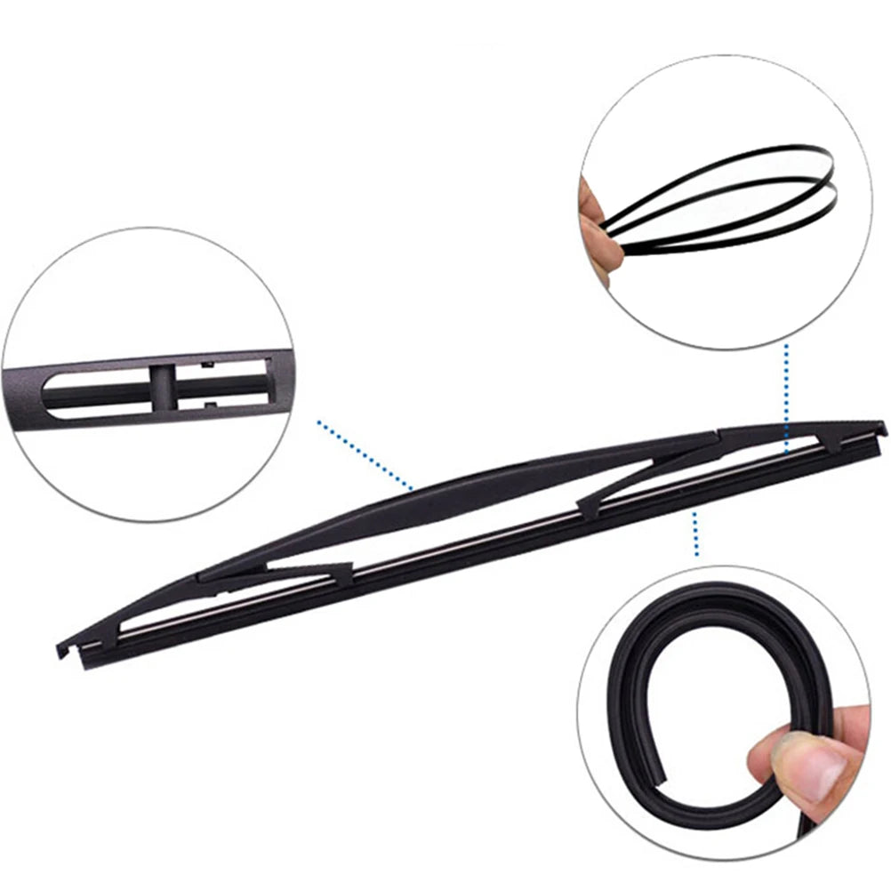 Xukey Rear Wiper Arm and Blade Kit for Toyota Yaris Japan Built 1999-2005 | Direct additional angle