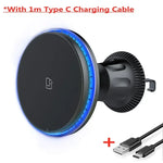Magnetic Car Wireless Charger RGB For iPhone 12-15 Series | Vent Clip alternate view