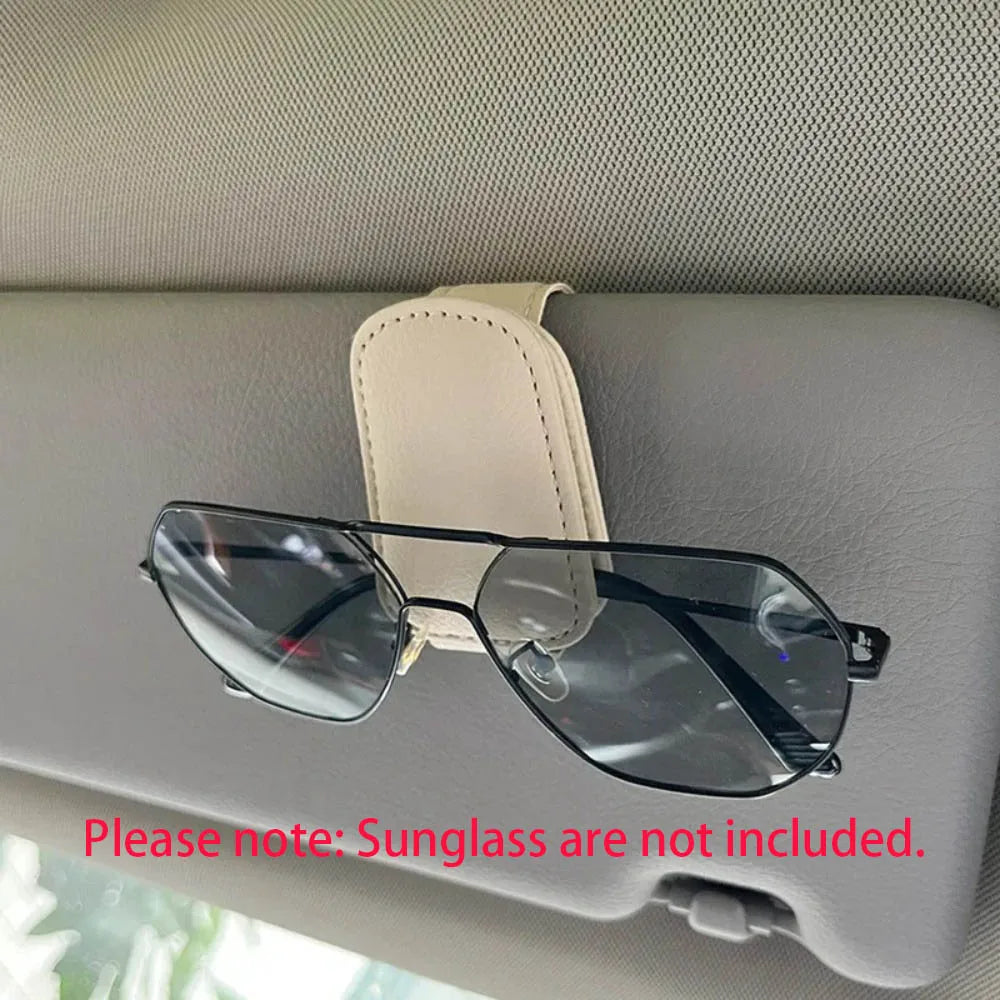 Universal Car Auto Sun Visor Glasses Box Sunglasses Clip Card Ticket Holder Stand Fastener Pen Case