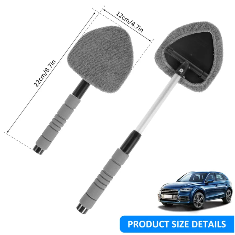 Car Window Cleaner Brush | Extendable Microfiber Windshield Tool lifestyle view