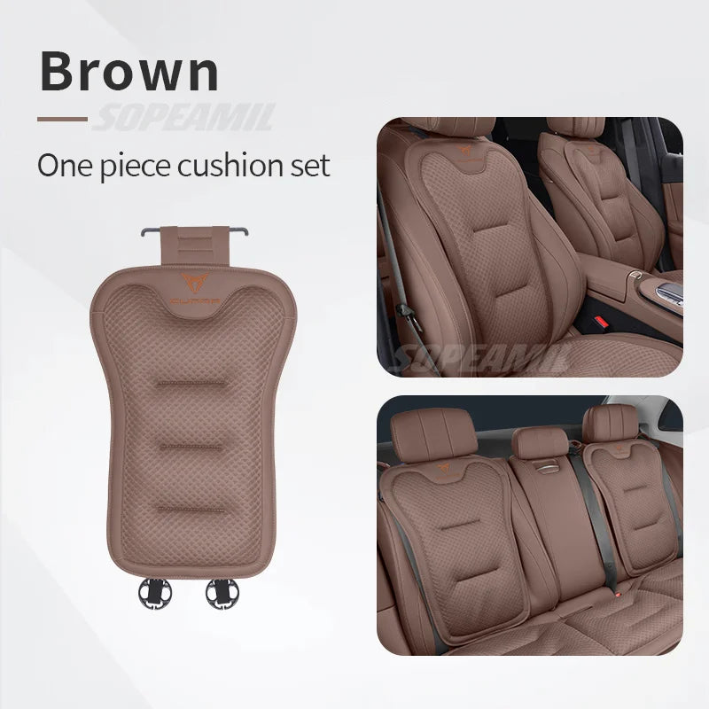 For Cupra Formentor Terramar Tavascan Ateca Born Leon IBIZA Raval Car Seat Cushion Cov close-up view