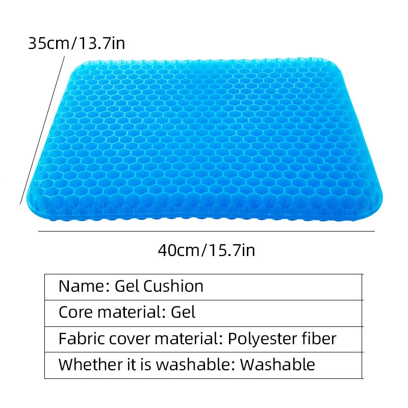 Soft and Elastic Silicone Multi-Purpose Car Seat Cushions, Detachable Covers with D additional angle