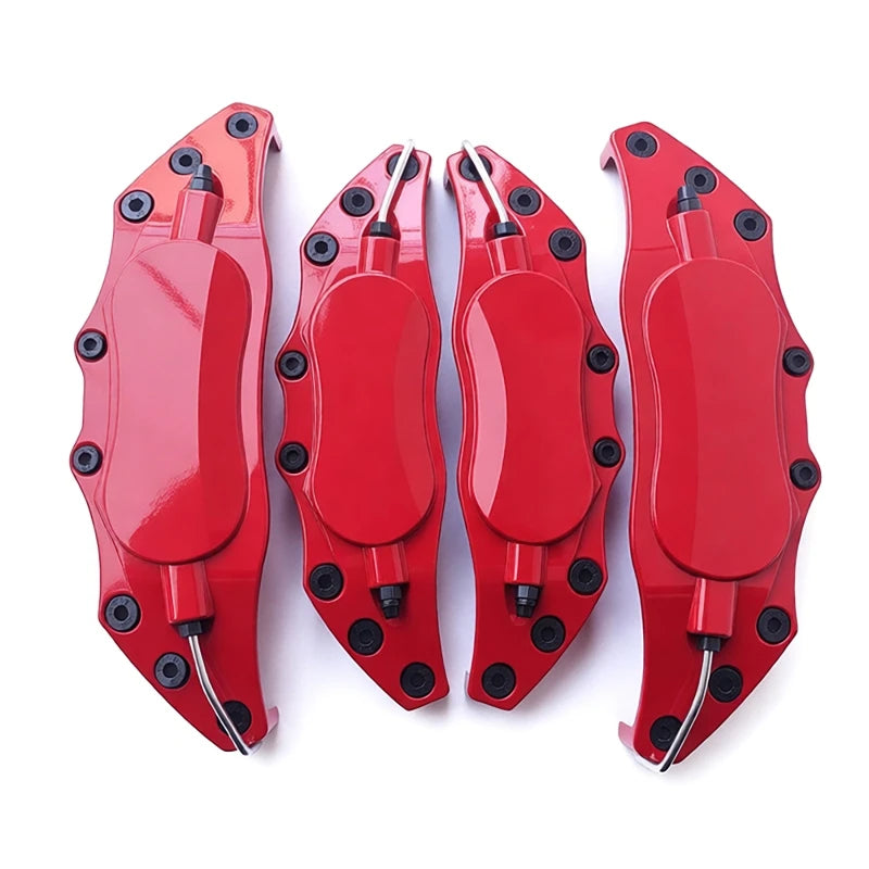 4Pcs Metal Car Wheel Caliper Covers Brake Caliper Anti Dust Protective Disc Shell for close-up view