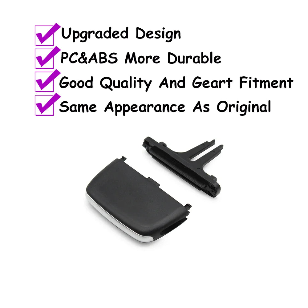 Interior Car Rear Air Conditioning AC Vent Grille Outlet Slider Knob Tab Clip Repair Kit For Volvo V90 S90 XC90 2016-2024