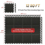 EVA Foam Puzzle Floor Mat | Interlocking Tiles for Home Gym and Kids additional angle