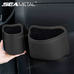 Car Seat Back Organizer Pu Leather Waterproof Storage Bag