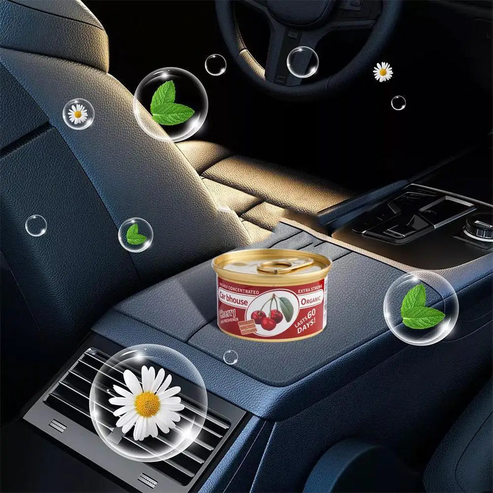 Car Flavoring Car Air Fresheners Perfume Canned Wood Blocks Coffee Flavor Long-Lasting Auto Aromatherapy Car Deodorant Supplies