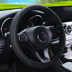 1pc Steering Wheel Cover Breathable Leather Anti Slip PU Leather Steering Covers Univ alternate view