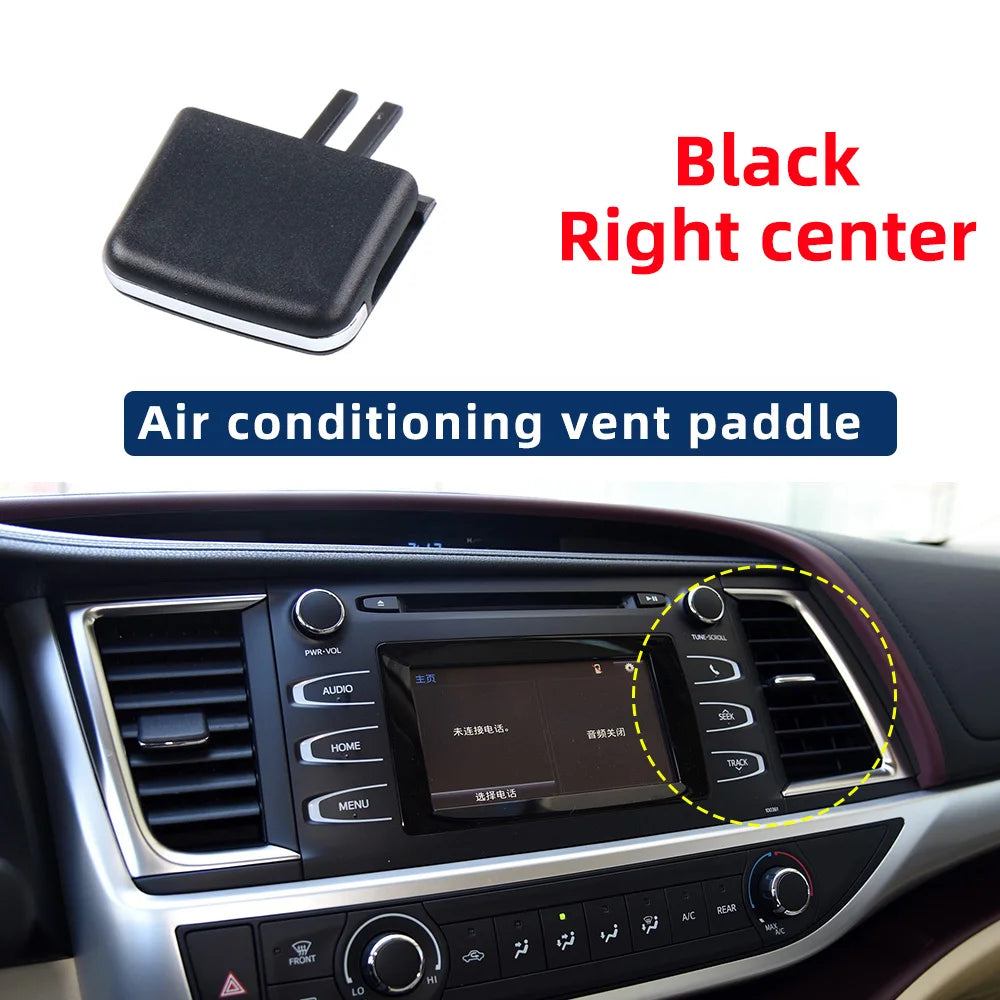 55670-0E090 Black Car A/C Air Conditioner Vents Air Conditioning Outlet Tab Clip For Toyota Highlander 2015-2021