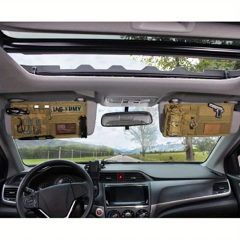 Multifunctional MOLLE Sun Visor Storage Bag Tactical Car Organizer Pouch for Pickup T alternate view