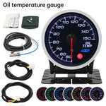 2 Inch 52mm Smoke Lens Turbo Boost Gauge | 8 Color Backlight Car Gauge with Sensor additional angle