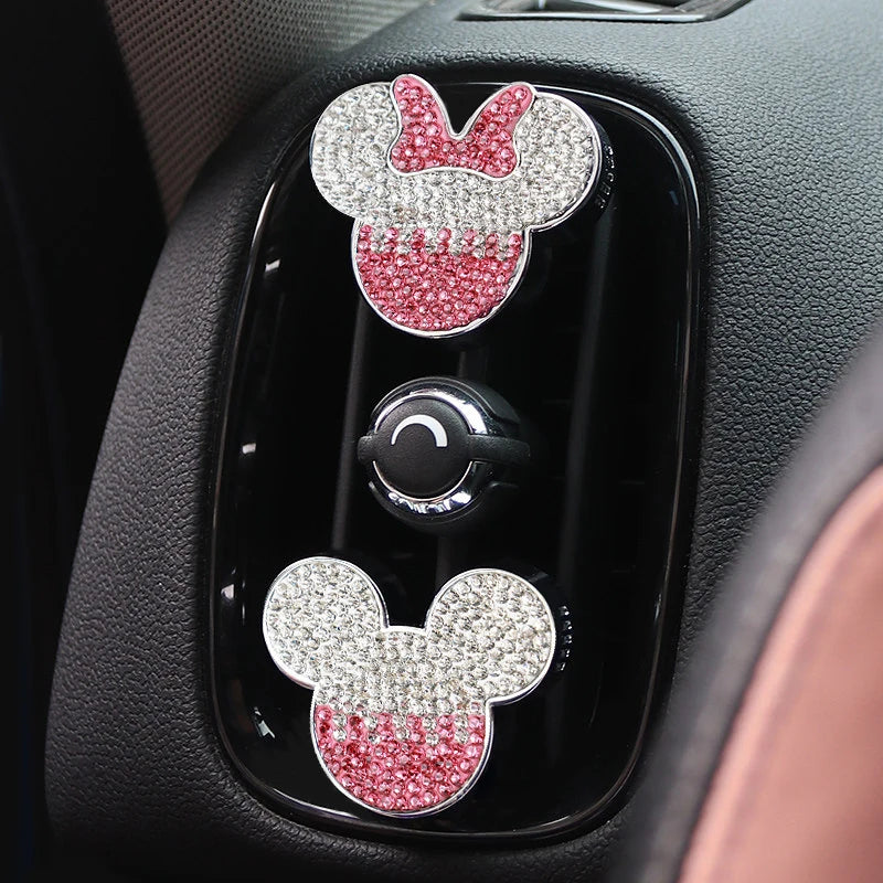 Diamond Car Air Outlet Aromatherapy Clip for Mini Cooper Air Vent Freshener Clip Scent Aroma Auto Interior Accessories