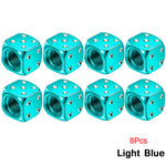 AUTCOAT Aluminum Tire Valve Caps | Dice Wheel Stem Dust Cover for Car Truck Motorcy additional angle