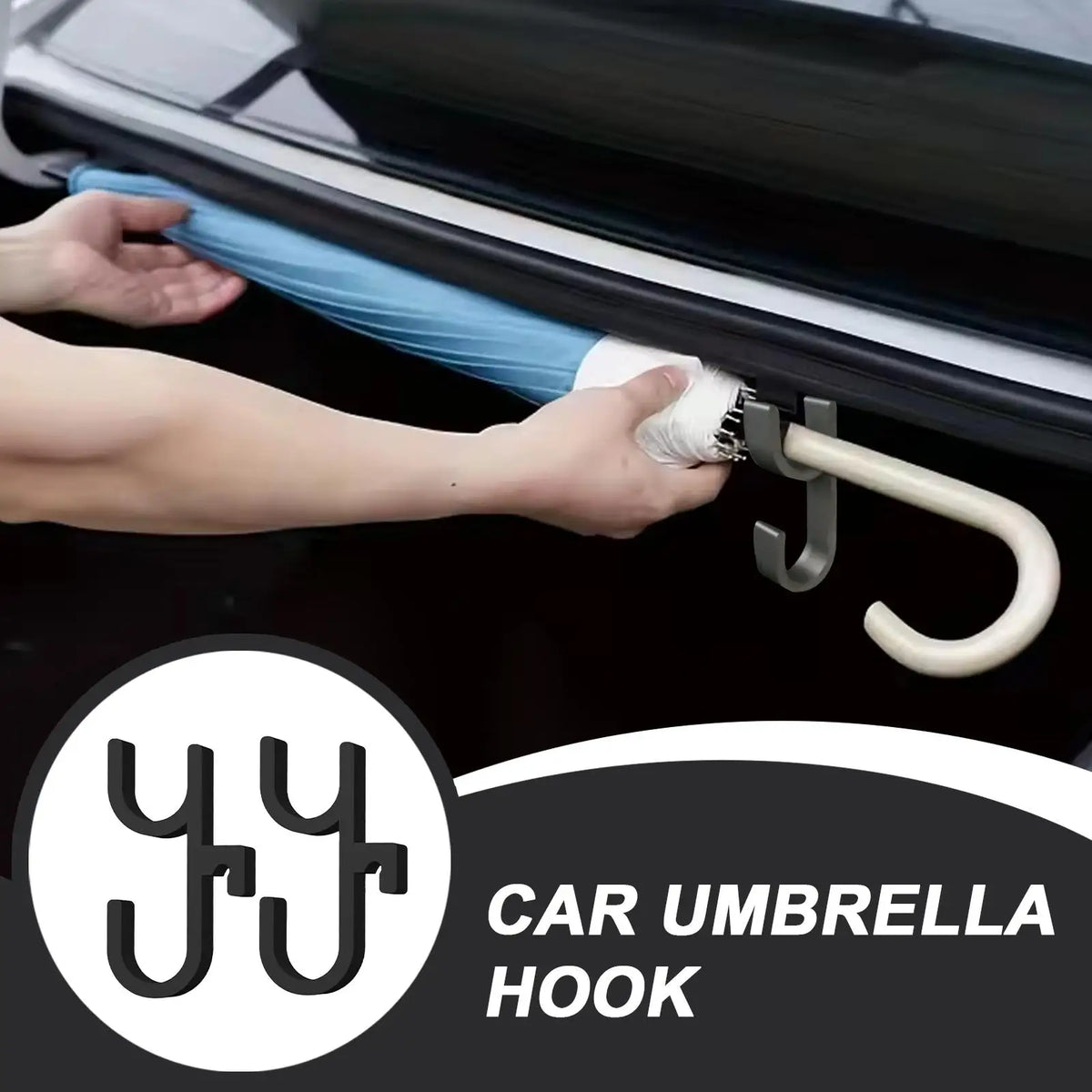 Car Umbrella Holder Hook 2pcs lifestyle view