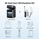 Baseus 3K Dash Cam VD1 Front and Rear Cam HD Built-in GPS Galileo Supercapacitor Car D close-up view