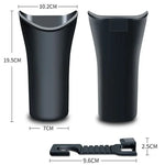 Black Plastic Car Trash Can with Hook for Umbrellas and Bottles additional angle