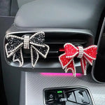 Car Perfume Clip Bow Air Outlet Decorations Car Air Conditioner Air Vent Interior Decora detail view