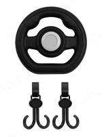 1PC Universal Pretend Steering Wheel for Strollers & Carts - Detachable, Fun Driving Attachment