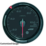 Customized 60mm Turbo Boost Pressure Gauge with 64-Color Backlight | Car Gauge Set detail view