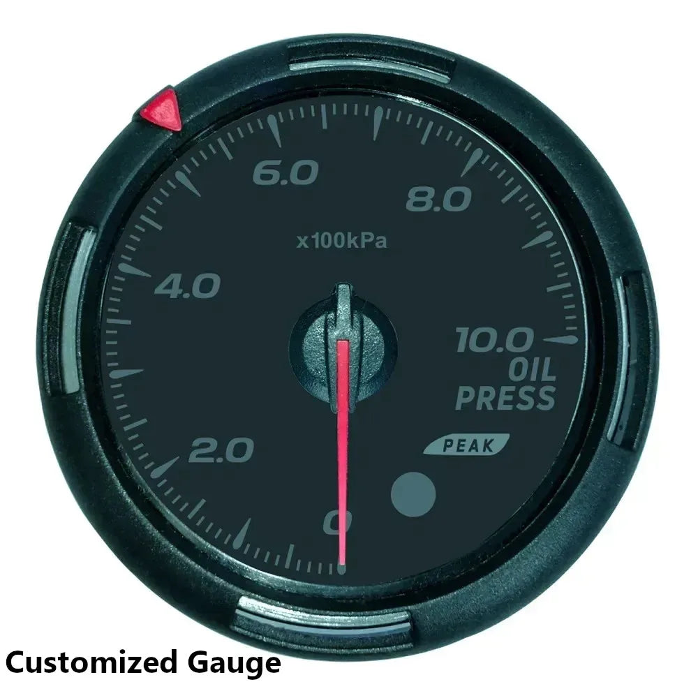 Customized 60mm Turbo Boost Pressure Gauge with 64-Color Backlight | Car Gauge Set detail view
