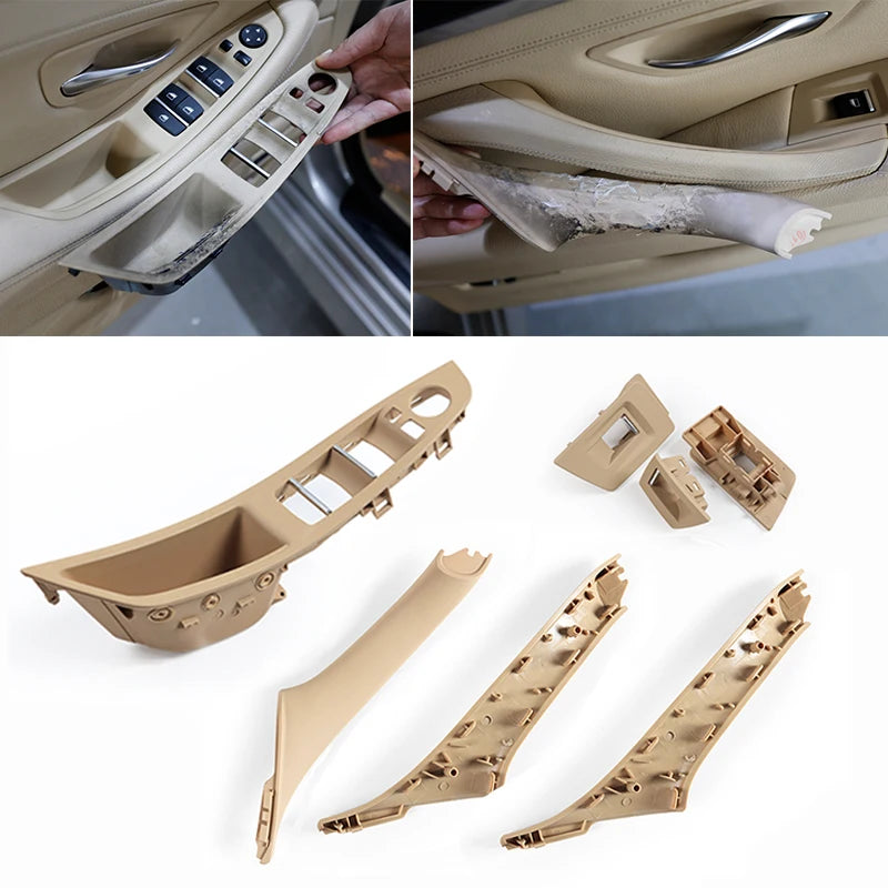 Upgrade Car Interior Door Handles Driver Side Window Switch Armrest For BMW5Series Le lifestyle view