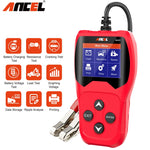 ANCEL BA201 Car Motorcycle Battery Tester Analyze 2000CCA 12V Loading Quick Cranking Charging Diagnostic Car Battery Tester Tool