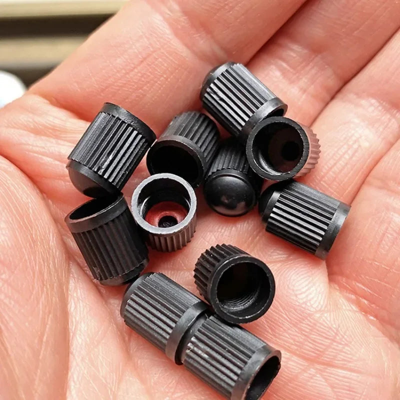 Plastic Tire Valve Dust Caps | Universal Schrader Stem Covers for Car, Bike, Truck additional angle