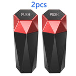 Portable Car Trash Can with Lid, Leak-proof Mini Garbage Bin close-up view