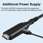 HDMI to SCART Adapter | Video Audio Upscale Converter for HD TV and DVD Box lifestyle view