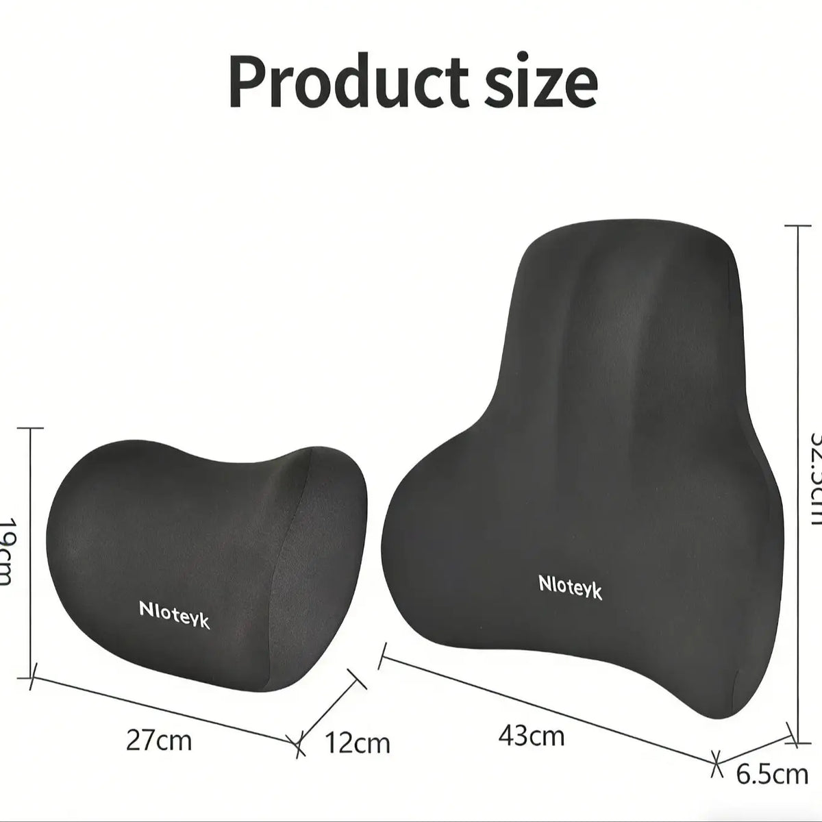 Memory Foam Car Neck Cushion Car Lumbar Support For Car Supplies Universal Neck Pillow W detail view