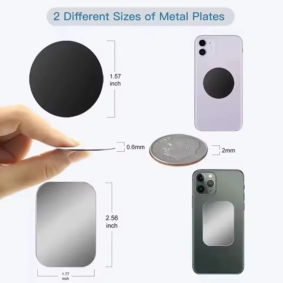 Metal Plate Disk for Magnetic Car Phone Holder, Round Iron Sheet detail view