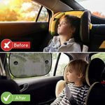 Car Sun Shade Covers 2 Pack Rear Window Folding Sunshade lifestyle view
