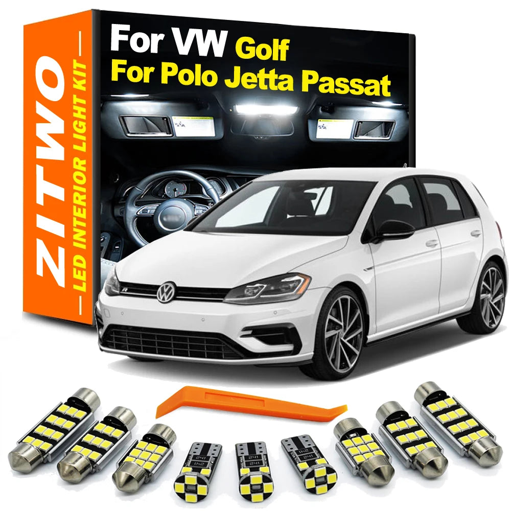 ZITWO No Error LED Interior Light Kit For VW Volkswagen Golf Jetta 3 4 5 6 7 MK4 MK5 MK6 MK7 Passat