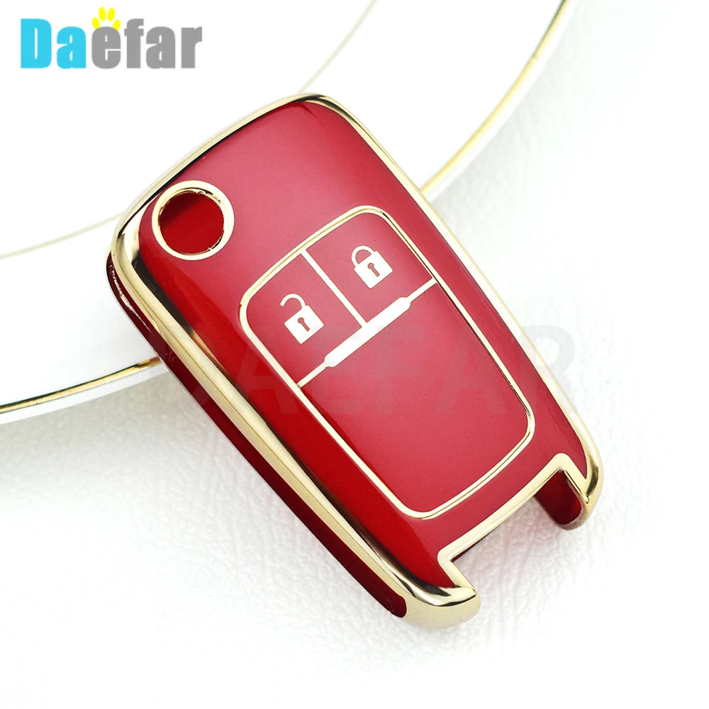2 Buttons TPU Car Key Shell for Chevrolet Cruze Epica Lova Camaro Impala for Buick Opel Vauxhall Ins