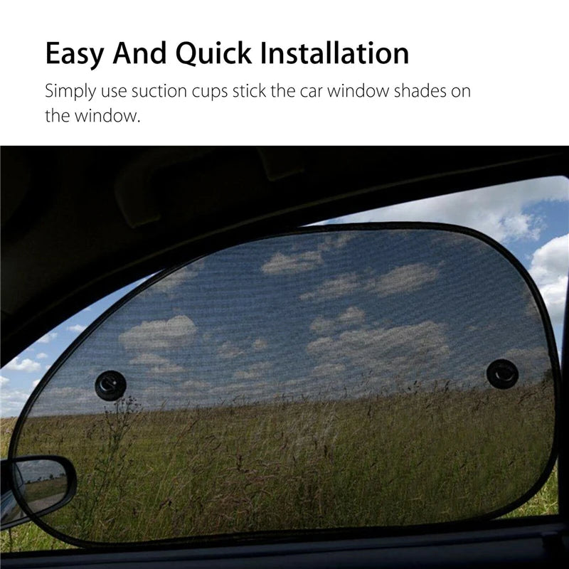 Mesh Windscreen Sun Shade Foldable Car Windshield Visor detail view