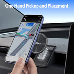 Magnetic Phone Holder Car Mount Anti Shake Vibration Absorbing for Tesla Model 3 Highland & Model Y Launch Navigation Bracket